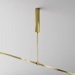 Основание потолочное Long 385мм для блока питания с вводом питания Flarity латунь Maytoni Accessories for tracks Flarity TRA159С-BB1-BS (24V)