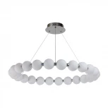 Подвесной светильник светодиодный AM Group PEARL PEARL-D800 CH (220V, на тросе, шар, бусы)