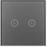 Выключатель сенсорный SWT-OMALI-S02-ZB-GR (250V, 10A, Zigbee) (Arlight, Стекло) 050039