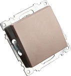 Переключатель одноклавишный перекрестный (шампань) Stekker Катрин 49179