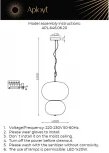 Подвесной светильник Aployt Adeli APL.646.06.20 (LED, 220V, на тросе)