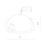 Встраиваемый точечный светильник Arte Lamp Riflessione A7008PL-1WH
