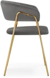 Стул Woodville на металлокаркасе Kamelia 1 dark gray / gold 15470