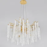 Подвесная люстра хрустальная Arte Milano Milan23 239801/D600/8/A Gd (220V, на тросе)