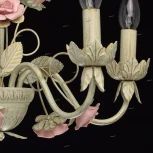 Подвесная люстра DeMarkt Букет 421015005 (220V, на цепи, подсвечник, свеча, цветы, листья, розы)