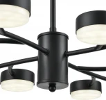 Потолочная люстра на штанге Lumion Torina 8117/12 черный, металл LED GX53 12*7W 220V