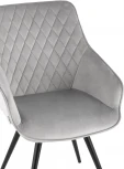 Стул вращающийся Сеул велюр светло-серый УТ000035942