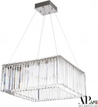 Подвесная люстра светодиодная APL LED Sicilia SH10.52.A.Ni.4000 (220V, хрусталь, на тросе)
