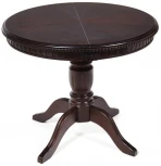 Стол STEFANO круглый бук, мдф, D90+30x77см, Tobacco Tetchair 14119