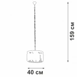 Подвесная люстра V5180-7/6 Vitaluce (220V, на цепи)