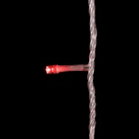 Гирлянда Нить 20м Красная с Возможностью Управления 24В, 200 LED, Провод Прозрачный Силикон, IP65