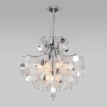 Подвесная люстра Wi-Fi каскадная Bogate's Bolla 335/9 Smart (220V, управление смартфоном, голосовое управление, умный дом - Minimir Home, Алиса, Маруся, Салют, на цепи)