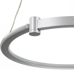 Подвесной светильник 14015/1P Silver Indigo Circolato V000078L (регулировка яркости, LED, 220V, пульт управления, на тросе, кольцо)