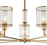 Потолочная люстра на штанге 13022/7R Brass Indigo Dante V000410