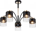 Потолочная люстра на штанге Escada Riche 2121/5P E27*40W Black/Gold (220V)