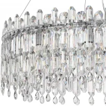 Подвесная люстра большая Legacy 2158/09/12P Stilfort (220V, хрусталь, подвески, на тросе, круглые)