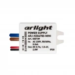 Блок питания ARJ-KE04700-MINI (2.8W, 700mA) (IP20 Пластик) 030189 Arlight ARJ