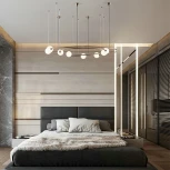 Подвесная люстра Concent ImperiumLoft Concent01 (140617-26) (220V, на тросе, шарики, кольцо, солнечная система)