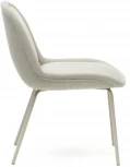 Обеденный стул La Forma (ex Julia Grup) Aimin (Бежевый/ Сталь)
