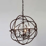 Подвесная люстра Favourite Orbit 1834-3P (220V, на цепи, подсвечник, свеча, шар)