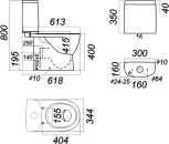 Унитаз-компакт Sanita luxe Fest SL DM