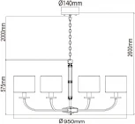 Подвесная люстра Chiaro Палермо 386017408
