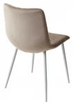 Обеденный стул M-City TINTIN BLUVEL-40 BEIGE / белый каркас