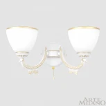 Бра с выключателем Arte Milano AM342837 342837/2W WT+G (220V)