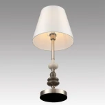 Настольная лампа Lumion Kentuki 8283/1T никель/белый, металл/керамика/текстиль Е14 1*40W 220V