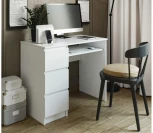 Письменный стол Woodville Мадера СМП правый белый 497493