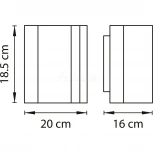 Настенный светильник Lightstar Nubi 802615