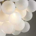 Потолочная люстра на штанге iLamp Globe 10099P/3-D800 GL-WH