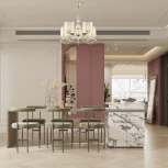 Подвесная люстра Arte Milano Florentia-9787 309787/5 Wh/Gd (220V, на цепи)