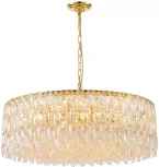 Подвесная люстра хрустальная Favourite Robby 4722-18P (220V, на цепи, круглые)