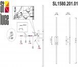 Бра линейное светодиодное с выключателем ST Luce Ralio SL1580.201.01 (220V)