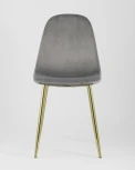 Стул Stool Group Валенсия велюр серый золотые ножки УТ000003335