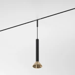 Трековый светильник магнитный Elektrostandard Mini Magnetic 85164/01 3W 3000K (черный/латунь) (LED, 24V, круглые)