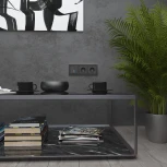 Рамка на 3 поста Aluminium (черный алюминий) Werkel W0031708 (a050952)