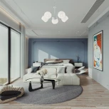 Подвесная люстра Arte Milano Amalfi-5010 335010/5 WT+SL (220V, на цепи)