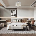 Потолочная люстра хрустальная на штанге Arte Milano Sorrento-8909 378909/5/50/390 CR (220V)