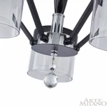 Потолочная люстра на штанге Arte Milano Napoli-2646 332646/5 CR+BK (220V, подвески)