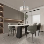 Подвесная люстра хрустальная на штанге Arte Milano Sorrento-2109 372109/8/350/580 CR (220V)