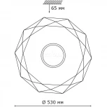 Настенно-потолочный светильник Sonex Prisa 2057/EL