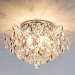 Потолочная люстра Eurosvet Crystal 10081/6 хром / прозрачный хрусталь