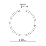Настенно-потолочный светильник Sonex Duna 353 золото