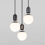 Подвесной светильник Eurosvet Bubble 50151/3 черный жемчуг (220V, на проводе, шарики)