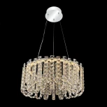 Подвесная люстра Lussole Napa LSP-7266 (LED, 220V, хрусталь, на тросе, круглые)