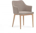 Стул Croft из коричневой синели с ножками из массива ясеня La Forma (ex Julia Grup) арт.148330