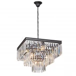 Подвесная люстра Vitaluce V5147-1/4+4+1 (220V, хрусталь, на тросе)