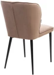 Стул НЕКСТ Barkhat 65 Бежевый, велюр без пальчиковый"/ черный каркас М-City"